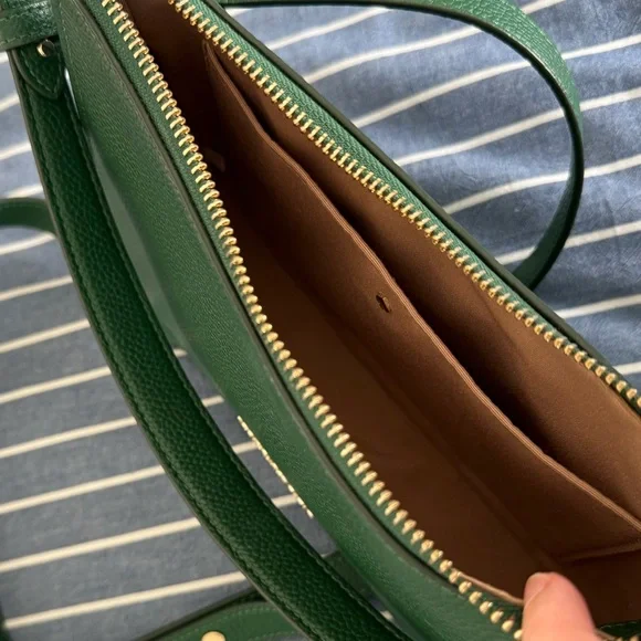 COPY - Kate Spade Green Purse with Crossbody - Picture 4 of 7